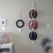 Load image into Gallery viewer, BOHEMIAN TRIPLE WHITE HAT HANGER