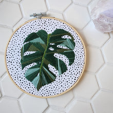 Load image into Gallery viewer, MONSTERA EMBROIDERY 6&quot;