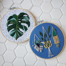Load image into Gallery viewer, MONSTERA EMBROIDERY 6&quot;