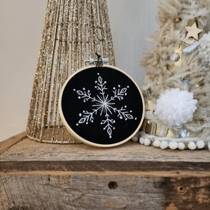 Snowflake V2 Embroidery 4"