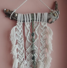 Load image into Gallery viewer, Custom Tumble Stone Macrame Wall Hanging