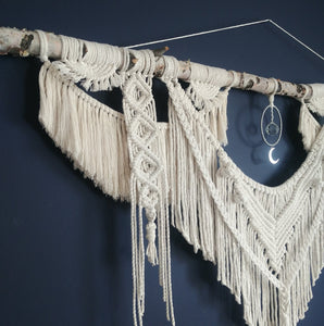 Shoot For The Moon Macrame Wall Hanging