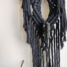 Load image into Gallery viewer, CHUNKY TOURMALINE MACRAME WALL HANGING