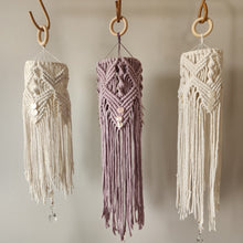 Load image into Gallery viewer, LAVENDER MACRAME MOBILE SUNCATCHER