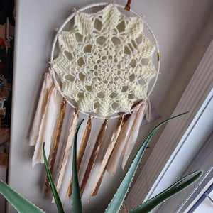 Crochet Snowflake Doily Mobile