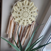 Load image into Gallery viewer, Crochet Snowflake Doily Mobile
