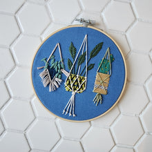 Load image into Gallery viewer, MACRAME PLANT HANGER EMBROIDERY 6&quot;