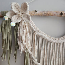 Load image into Gallery viewer, Floral Macrame Wall Hanging