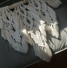 Load image into Gallery viewer, Feather Macrame Wall Hanging