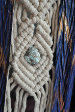 Load image into Gallery viewer, Speak Your Truth Larimar Macrame Mobile