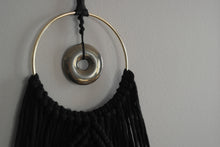 Load image into Gallery viewer, Pyrite And Brass Macrame Wallhanging