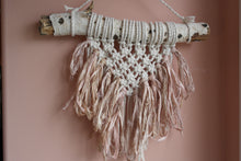 Load image into Gallery viewer, Peachy Moon Crescent Macrame Wall Hanging