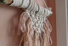 Load image into Gallery viewer, Peachy Moon Crescent Macrame Wall Hanging