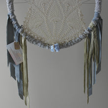 Load image into Gallery viewer, Dusty Blue Celestite Leather Crochet
