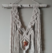 Load image into Gallery viewer, Beige Citrine Macrame Wall Hanging