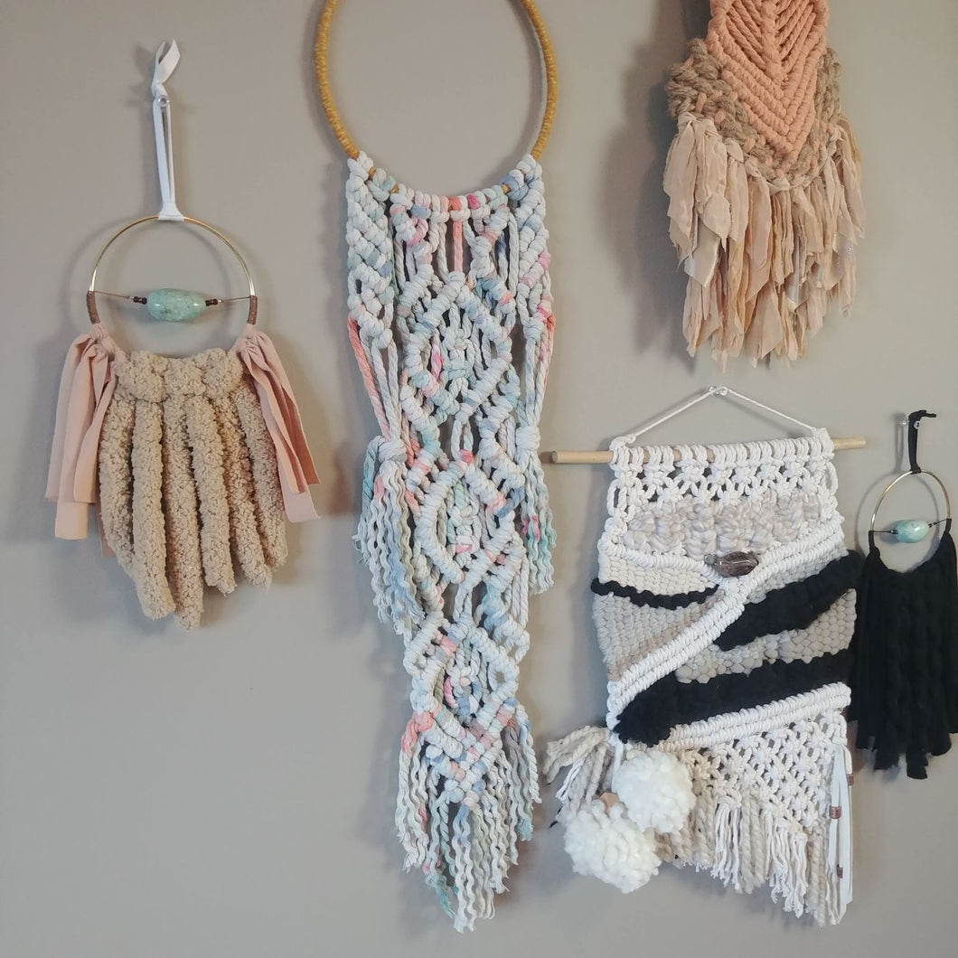 Hand Painted Macrame