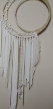Load image into Gallery viewer, Cream Selenite Lace Crescent Moon