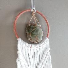 Load image into Gallery viewer, White With Raw Calcite Macrame
